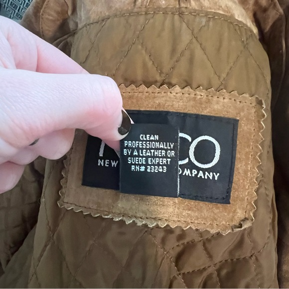 NY & Co 90s/Y2K Classic Genuine Suede Leather Jacket Light Tan Camel 🧥✨ - Picture 12 of 16